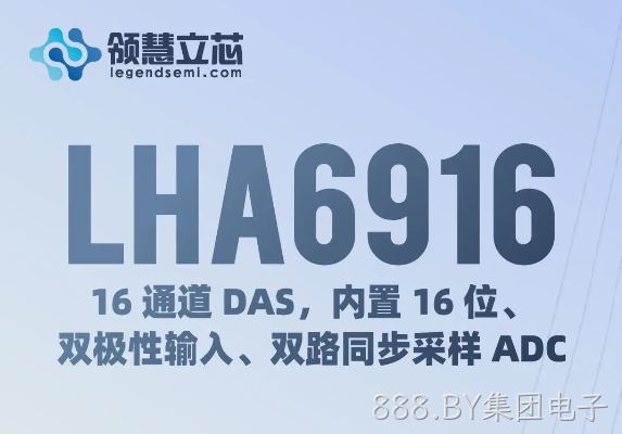 【888.BY集团电子新品发布】LHA6916：16 通道 DAS，内置 16 位、双极性输入、双路同步采样 ADC