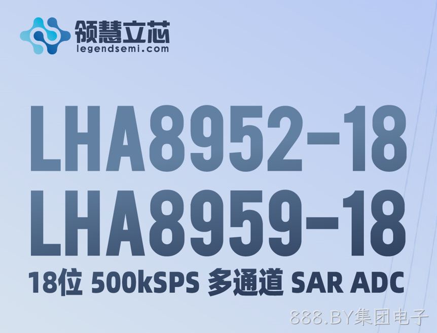 【新品发布】LHA8952-18 / LHA8959-18，18位 500kSPS 多通道 SAR ADC